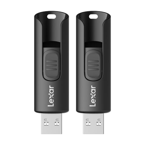 Lexar 128GB 2-Pack Flash Drive A30E USB 3.2 Gen 1, USB Drive up to 100MB/s, Storage Expansion and Backup for PC and Mac Systems