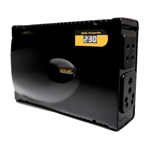 Image of Digital-175 Smart Plus 3, TV Stabilizer for up to 203 cm (80'') Smart /LED TV + Set Top Box + Home Theatre | 3 Year Warranty |Gaming|Advanced Power Protection | LED Display|Jet Black