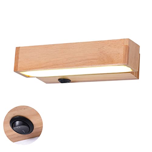 Apliques de pared LED regulables en madera para iluminar con calidez tu dormitorio o pasillo