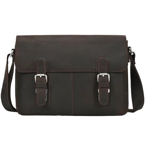 Sac Messager en Cuir Rétro Mode : L'Élégance Masculine Authentique