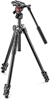 Manfrotto MK290LTA3-V, 290 Light Tripod with Befree Live Fluid Head, Fluid Drag System, Aluminium, for Vlogging, Live Journalism, Professional Videographers