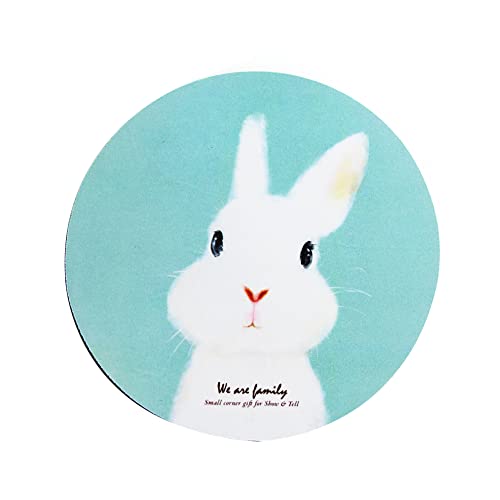 Tapis de souris de jeu lapin mignon antidérapant et lavable pour ordinateur de bureau
