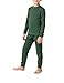 City Threads Big Boys Thermal Underwear Set Perfect For Sensitive Skin SPD Sensory Friendly, Forest Green- 12