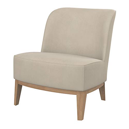 Soferia Housse de Rechange Compatible pour Stockholm Fauteuil, Tissu Majestic Velvet Beige (RÉSISTANT AUX Taches et HYDROPHOBE), Beige