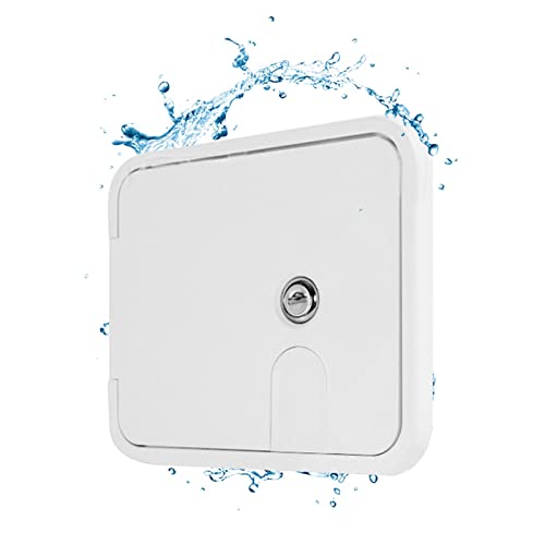 Shenrongtong Trappe Camping-Car,Pièces Rechange Accessoires Panneau d'accès pour Camping-Car RV étanche | Serrure pour convertir Une remorque Camping-Car, Un Point contrôle, Un