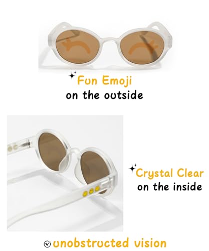 Image of SMILEYWORLD Teen Kids Sunglasses UV400 Protection Teenager Sunglasses, Fashion Shades for Boys Girls Age 12