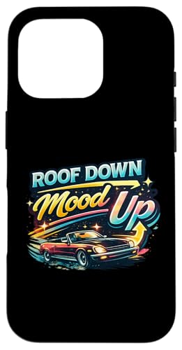 Roof Down Mood Up �ʔ��� �R���o�[�`�u�� �� �^�] ���p �X�}�z�P�[�X iPhone 16 Pro �p