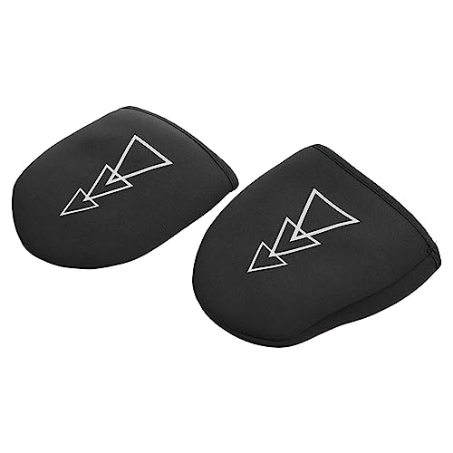 BRIGHTFUFU Waterproof Warm Cycling Half Shoe Covers Windproof Slip-Resistant for Winter Riding Overshoes