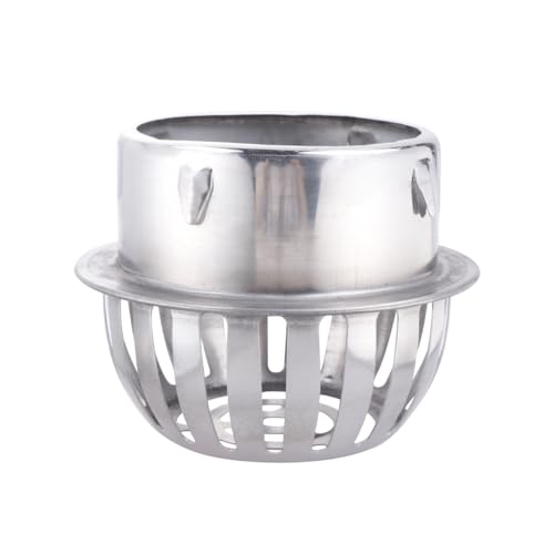 HOMOCONO Desagüe de Suelo Metálico Redondo para Balcón 110 Mm, Acero Inoxidable 304 Resistente, Rejilla Antiobstrucción de Gran Capacidad para Drenaje Exterior