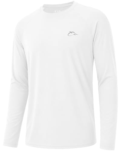 Image of FISHEAL Mens Long Sleeve Fishing Camo Shirts, UPF 50+ Sun Swim Rash Guard