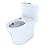TOTO CST646CEMFGAT40#01 Aquia IV 1-Piece Elongated Dual Flush 1.28 & 0.8 GPF WASHLET+ & Auto Flush Ready Toilet w/CEFIONTECT (Cotton White)