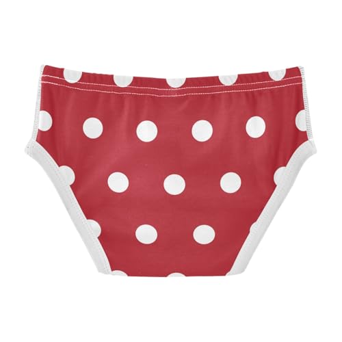 Boys Cotton Briefs Underwear White Polka Dots On Red Toddler Boy Cotton Underwear Toddler 3t Underwear Boy2