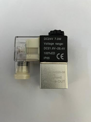 Électrovannes pneumatiques 2V025-08 transparentes à commutation rapide 24V