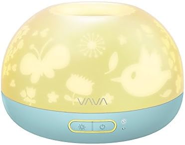 VAVA Essential Oil Diffuser for Kids, 200mL Aroma Diffuser with Cute Cartoonish Pattern, Kid-Friendly Lock, BPA-Free Quiet Cool Mist Humidifier Offers Two Mist Options with 7 Color LED Lights