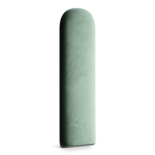 Muralo - Samt Wandkissen Stoff Polster-Paneel für Schlafzimmer Wohnzimmer Bett Wandpolster Bettkopfteil Lendekissen Modern Luxus Gepolstert Magic Velvet (Mint 30 cm x 100 cm)