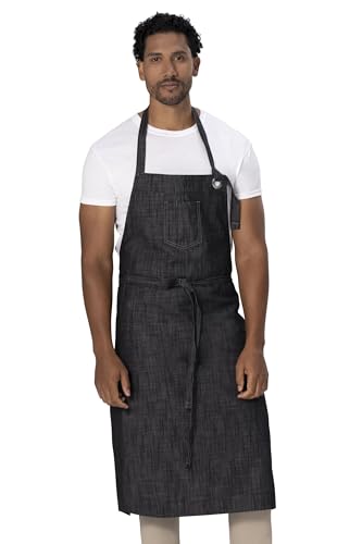 Tablier de chef Corvallis noir Chef Works pour protéger vos vêtements