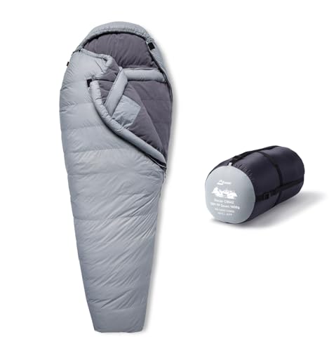 Litume Glacier Sleeping Bag – -42°C Extreme Cold, 800+ Fill Power Down 1.4kg, Expedition-Grade Mummy Design, Water-Repellent 20D Nylon, Tested for Winter Camping & Mountaineering