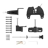 porte de grange bois ancienne Structure de fixation ajustable: Ce pour portillon de clôture est équipé de trous de montage réglables et d'un système d'alignement angulaire, s'adaptant à diverses épaisseurs de poteaux pour une installation simplifiée et une sécurité renforcée des enclos extérieurs