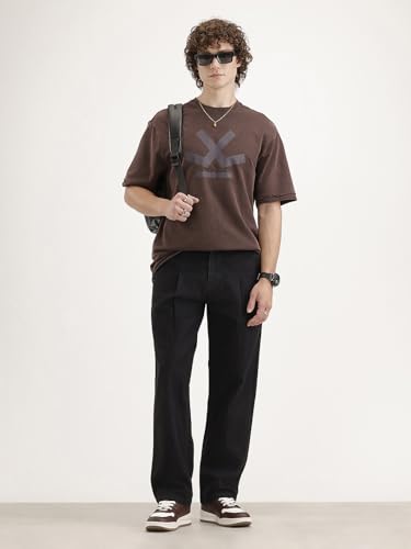 Image of WROGN Men's Loose Fit Jeans | Mid Rise | Jeans for Man