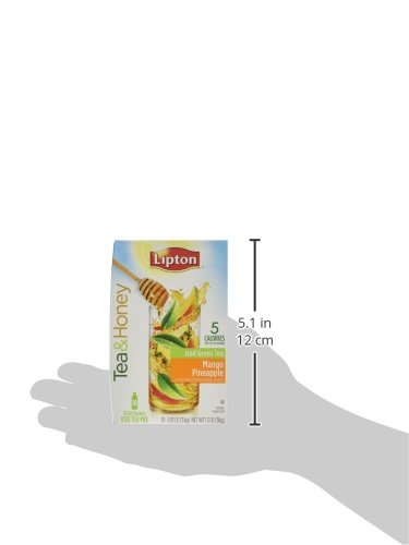Lipton Tea & Honey To-Go Packets - Mango Pineapple Iced Green Tea - 10 ct, 1.3 OZ - 3 pk