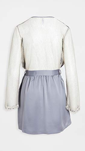 Image of Flora Nikrooz Showstopper Charmeuse Robe, L, Storm