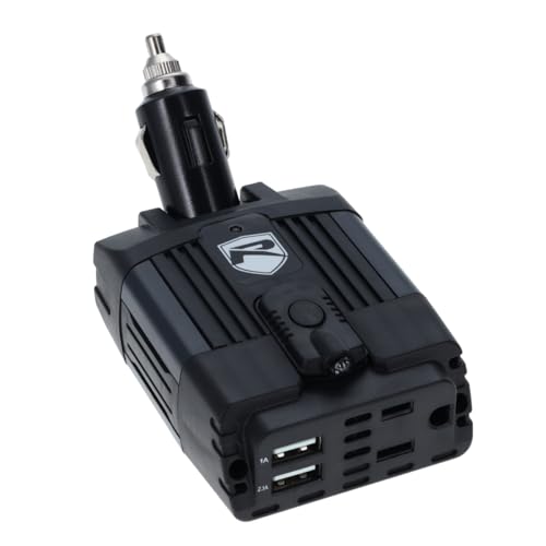 Onduleur pivotant 120W convertisseur 12V CA pour recharge allume cigare USB