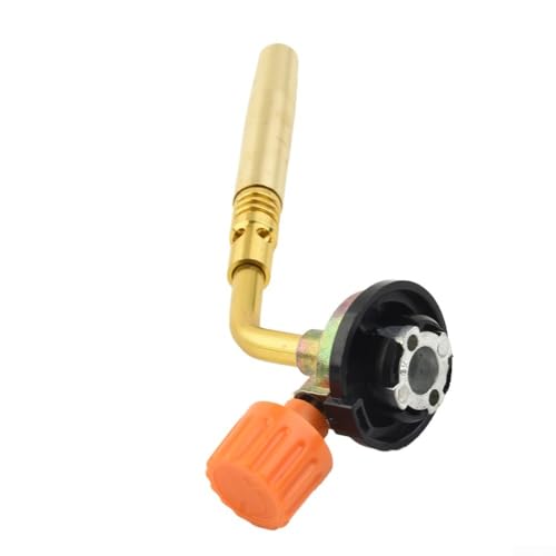 Lastdaytime Quemador portátil de gas butano soplete lanzallamas, antorcha de aire, barbacoa de soldadura de camping en casa también, resistencia a la temperatura 1300 ℃, fácil de usar