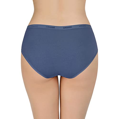 Image of Amante Solid Cotton Low Rise Hipster Panty Pack(Pack of 3)