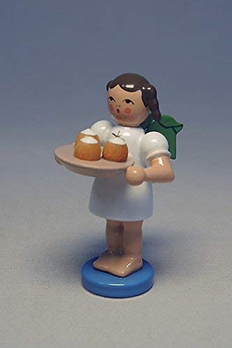 Ange en bois Rudolphs Schatzkiste cadeau de Noël traditionnel 6 cm