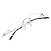Produktbild forepin reg; Unisex Ultraleicht Rahmenlose Lesebrille Metallrahmen Brillen Frameless Spectacle Sicht-Objektiv (+1.5)