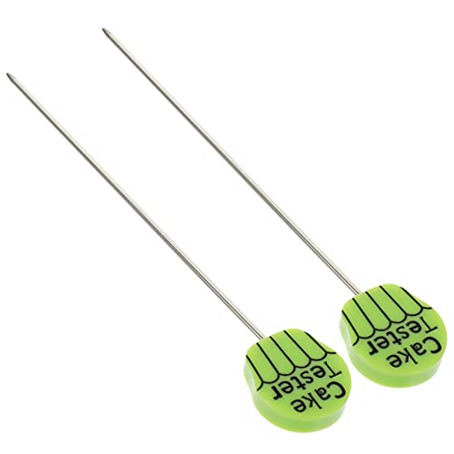 Kichvoe 2pcs Stainless Steel Cake Testing Sticks Reusable Cake Testers for Baking for Muffins and Pastries Accurate Check Kitchen Baking Tool