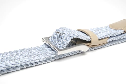 Image of Fabio Valenti Canvas Elastic Fabric Woven Stretch Braided Belts for Men Women Junior with Multicolored /Full Sizes