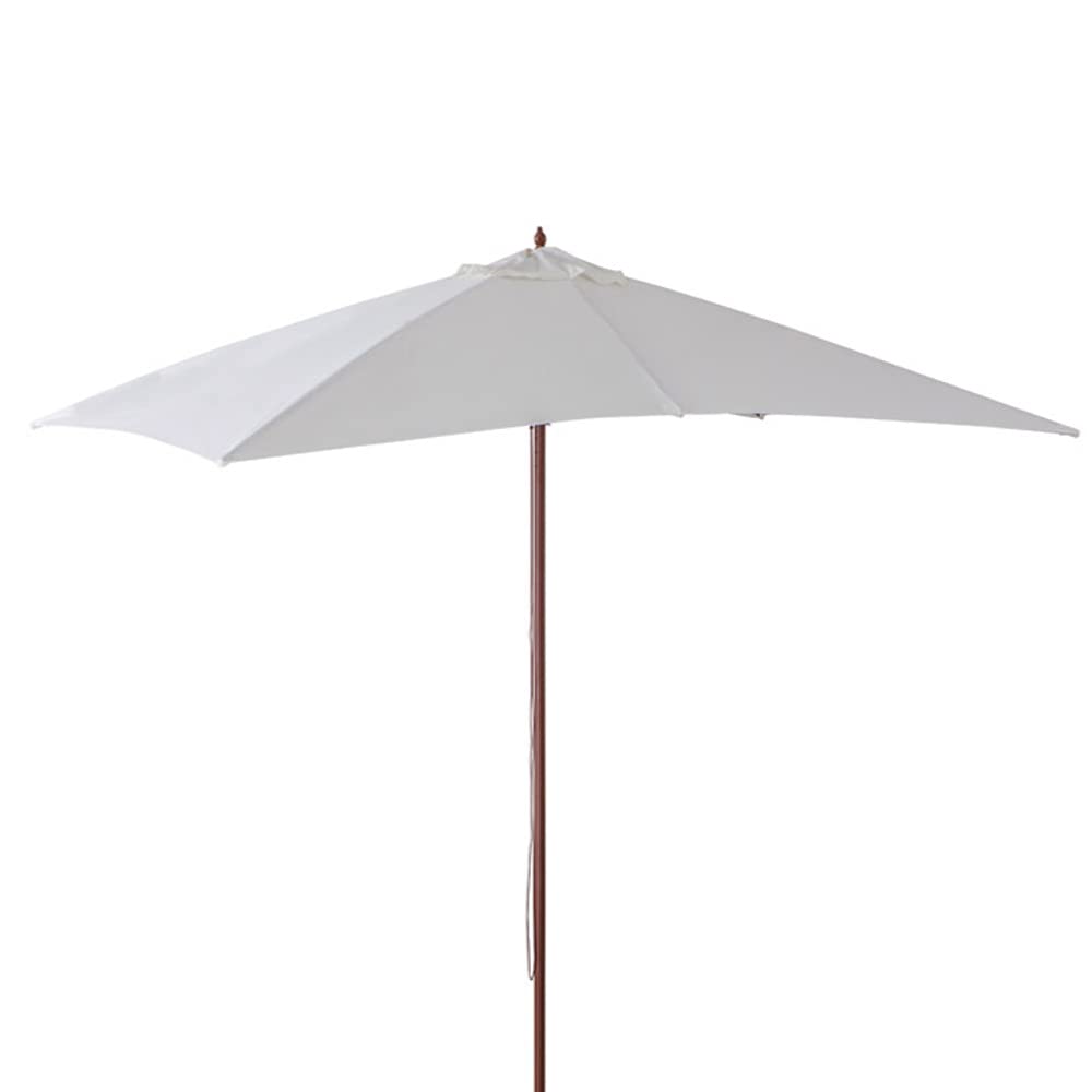 VERDELOOK | Ombrellone in Legno da Giardino con telo rettangolare quadrato o ottagonale