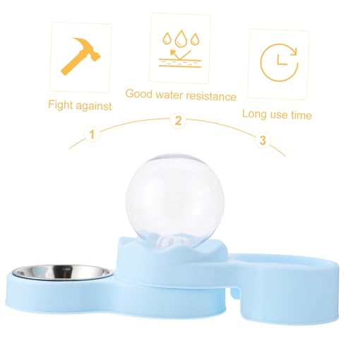 Comedero y bebedero automático para gatos rotativo miniatura 4