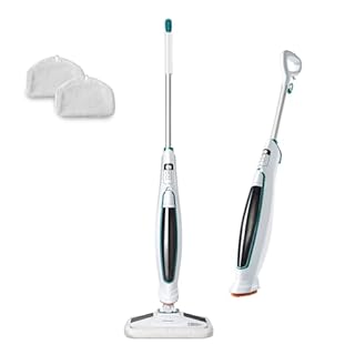 Kenmore SM2060 S200 Series Steam Mop for Floor Cleaning with Easy Scrubber & 2pcs Washable Pads, 2 Modes, Quick-Heating, Lightweight for Hardwood and Tile
