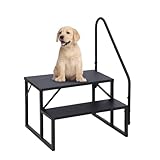 Towallmark RV 2 Steps with Handrail, Hot Tub Steps Metal, Portable Stairs Steps for RV, Mobile Home Stairs, Ground-Pool for Indoor & Outdoor, 400LBS Capacity