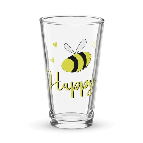 Bee Happy Shaker bicchiere da pinta