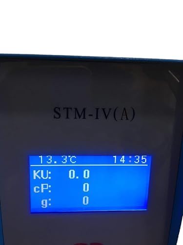Stormer Viscosity Meter Tester Digital Rotary Viscometer with Range 40.2 to 141.0KU Accuracy 2.00% Temperature Value Ku Value g Value CP Value Time Value