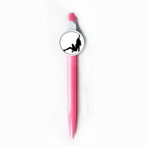 Stylo à bille rétractable bleu sur le thème de la danse des tuyaux