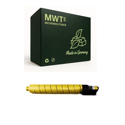 Cartouche de toner jaune compatible avec Ricoh Aficio MPC3500 et MPC4500