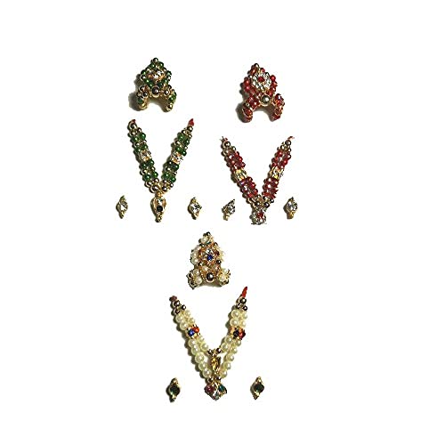 Salvus APP SOLUTIONS Universal Size Multi-Color Laddu Gopal Shringar Set of 3 (1-Laddu Gopal Mukut, 1-Necklace, 1-Earrings Set (B07CVYTB9P) Amazon Price History, Amazon Price Tracker