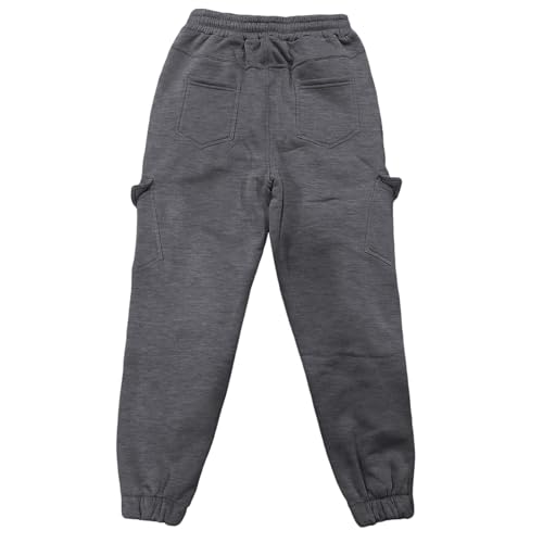 Mens Pants R宽松elaxed Fit Men's Casual Pant Solid Color Elastic Waist Strap Knee Pocket Toe Pants Mens Track Short4