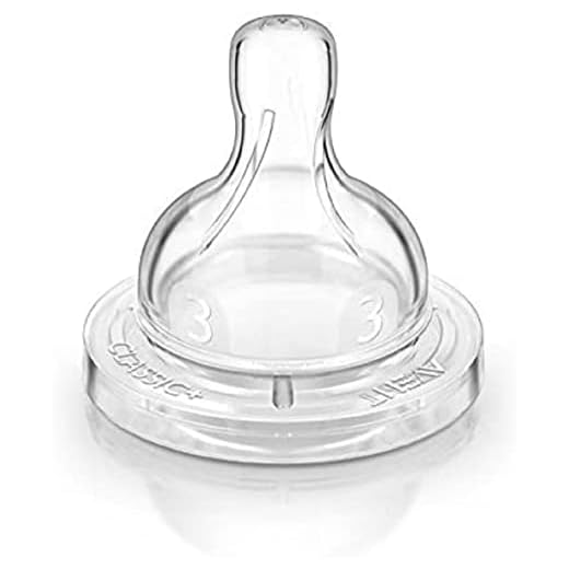 Philips Avent SCF633/27 - Tetina de silicona anti-cólicos con flujo medio, 3m+, compatibles con el biberón Classic, paquete de 2