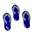 Cobalt Blue Flip Flop Handmade Fused Glass Christmas Ornament or Sun Catcher