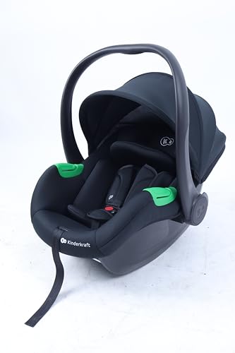 Kinderkraft MINK PRO 2 i-Size - Asiento para coche (40 – 87 cm, grupo 0+, reposacabezas ajustable, inserto para los más pequeños), color negro