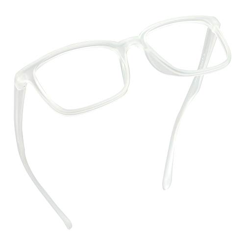 LifeArt Blue Light Blocking Glasses, Anti Eyestrain, Computer Reading Glasses, Gaming Glasses, TV Glasses for Women Men, Anti Glare (Clear, 1.75 Magnification)