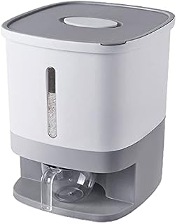 CHENGBEI 10Kg Rice Storage Container Large Sealed Grain Dispenser Storage Box with Lid Measuring Cylinder Moisture Proof