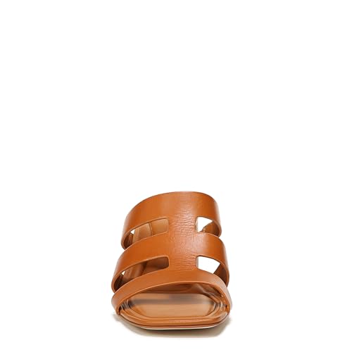 Franco Sarto Womens Flexa Carly Heeled Slide Sandal Tan Brown Leather 9.5 M2