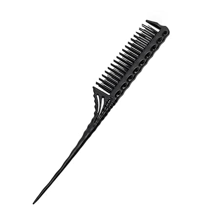 Toupierkamm Haarkamm,Friseur kamm,Schwarz Kame Antistatischer,Styling kamm,Stielkamm Kamm Frauen,für Frauen Rückkämmen Haarwurzeln Toupieren Antistatischer Friseur Zweiseitig Styling Werkzeuge