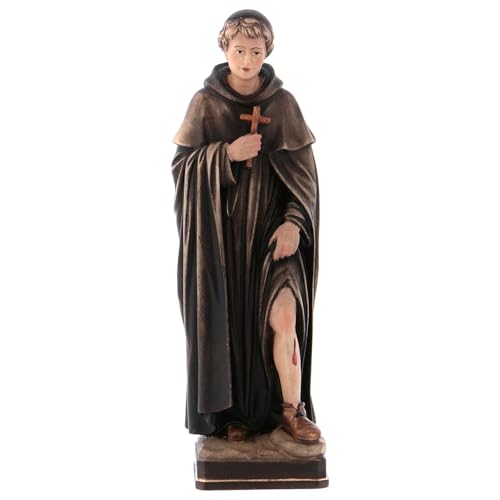 Holyart San Peregrín Madera Coloreada Val Gardena, 7 cm (2.76 Inc.)